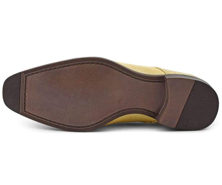 Bolano Bandit Men's Oxford Beige Croc Dress Shoes