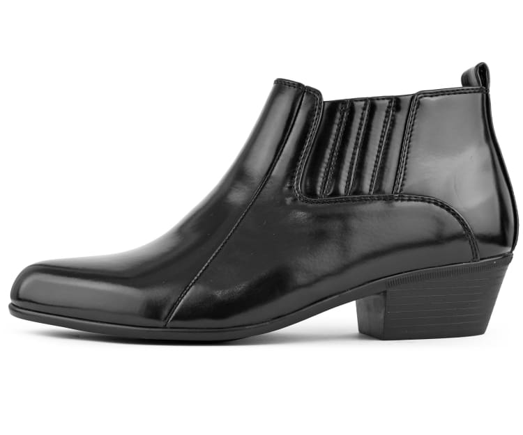 Bolano Bota Western Men's Black Leather Dress Boots