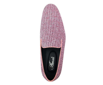 Bolano Emelio Men's Pink Tuxedo Slippers