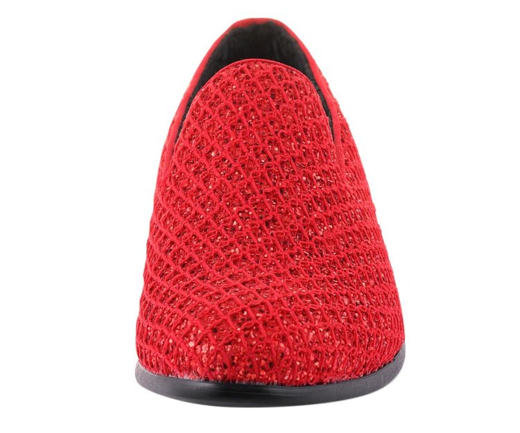 Bolano Glittering Tuxedo Slippers Women’s Lattice Glitter Upper