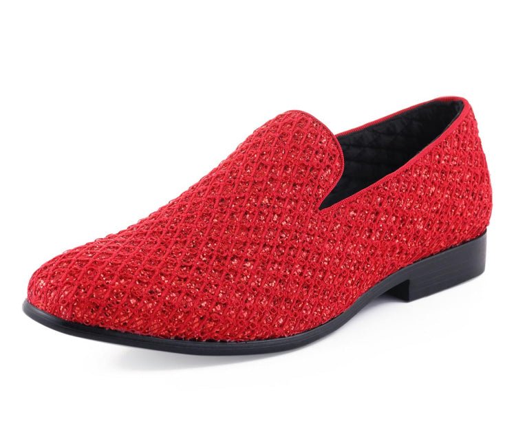 Bolano Glittering Tuxedo Slippers Women’s Lattice Glitter Upper