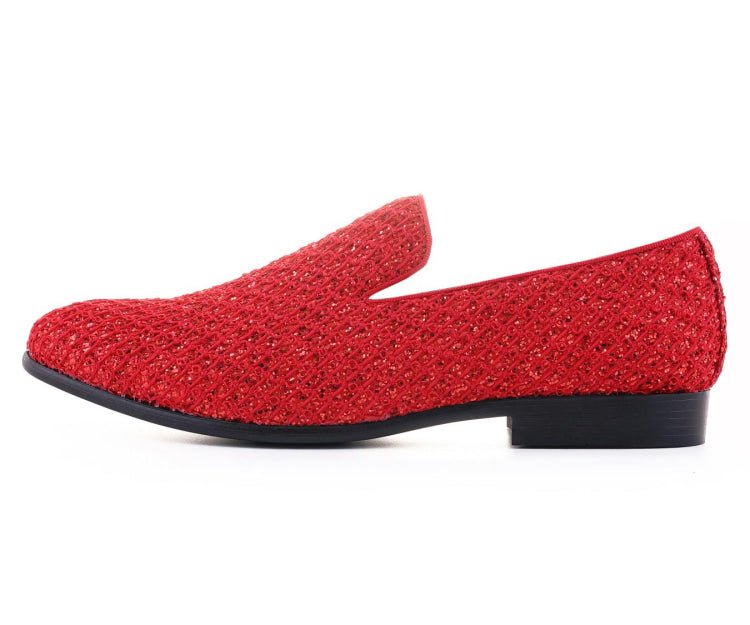 Bolano Glittering Tuxedo Slippers Women’s Lattice Glitter Upper