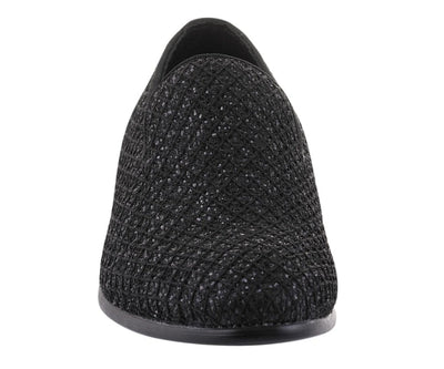 Bolano Sarlo Black Men’s Glitter Loafers