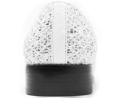 Bolano Sarlo White Men's Glitter Loafers