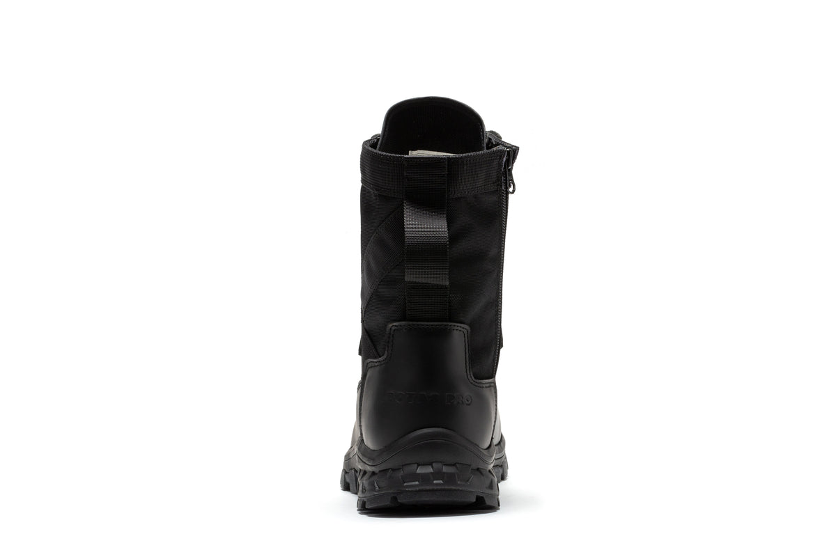 Botas Pro Black Men's 8 inch Side Zipper Military Tactical Boots BP401BK – side view