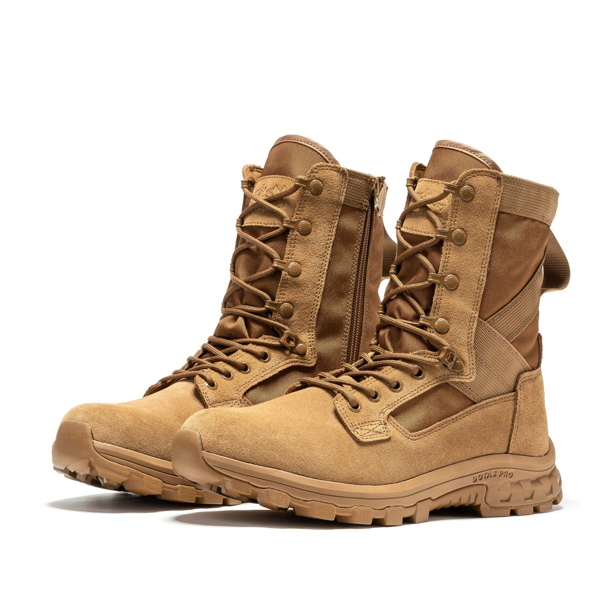 Botas Pro Sand Men's 8 inch Side Zipper Military Tactical Boots BP401 – side view