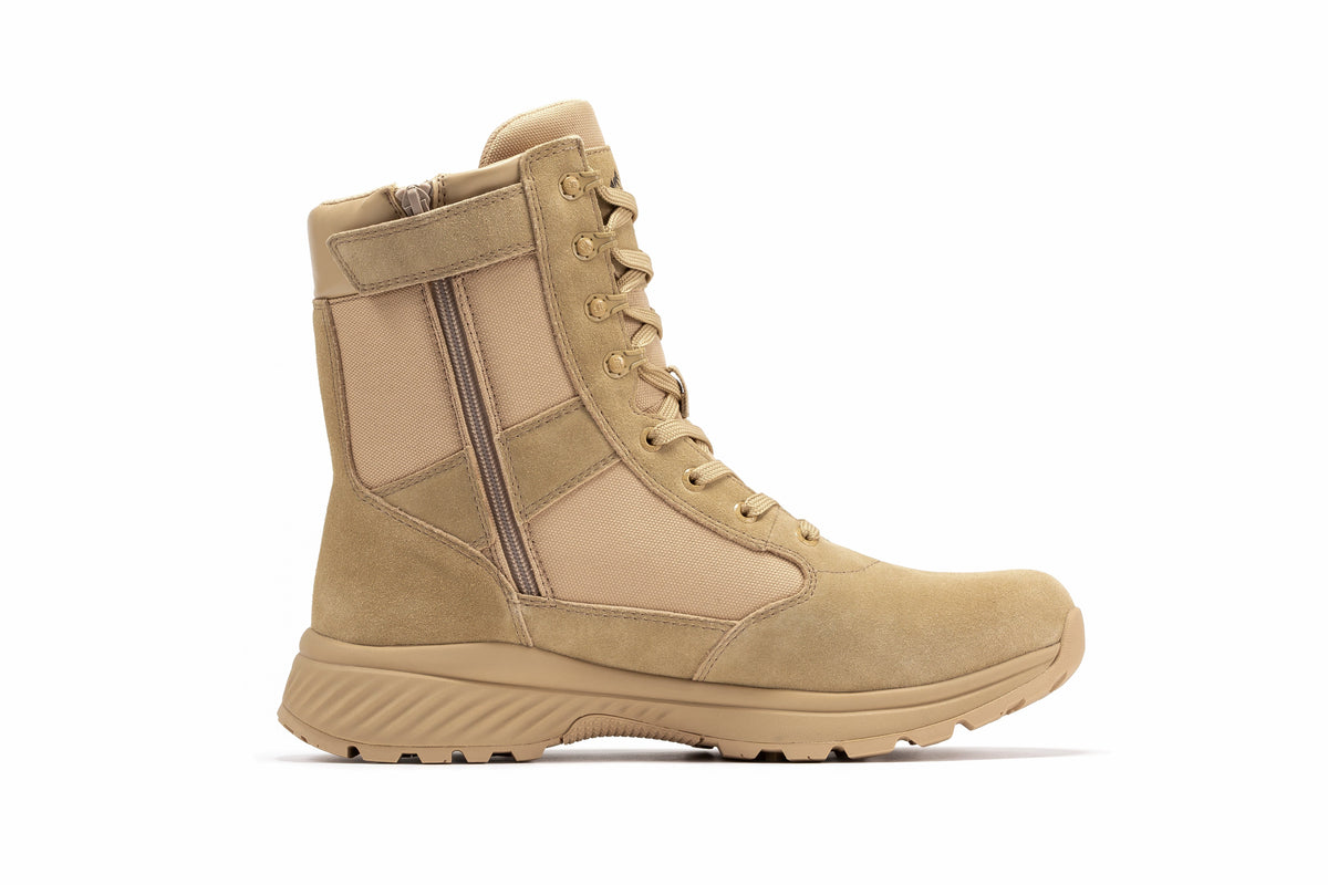 Botas Pro Sand Men's 8 inch Side Zipper Military Tactical Boots BP701 – side view