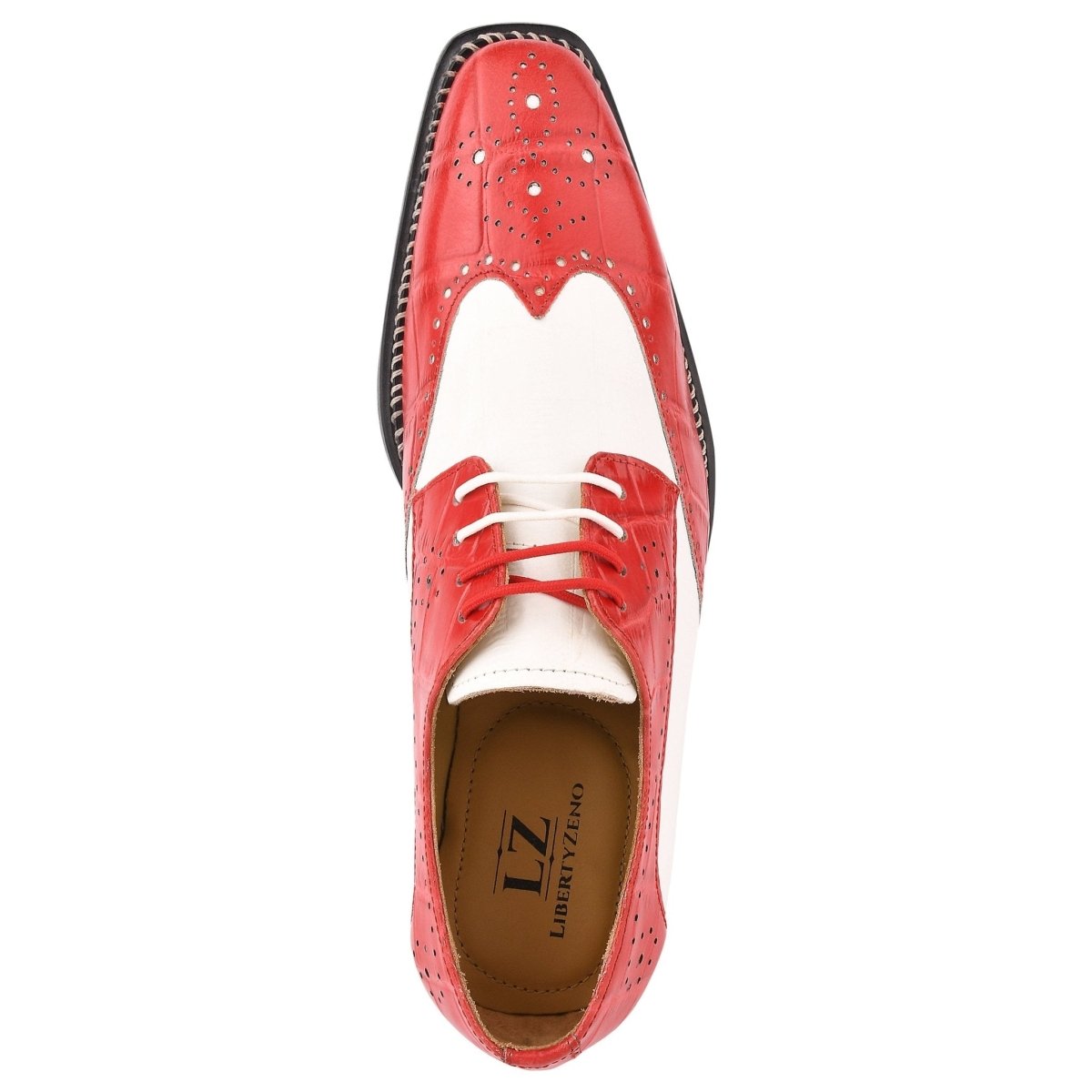 Liberty Zeno Boyka Leather Red Bottom Oxford Style Dress Shoes