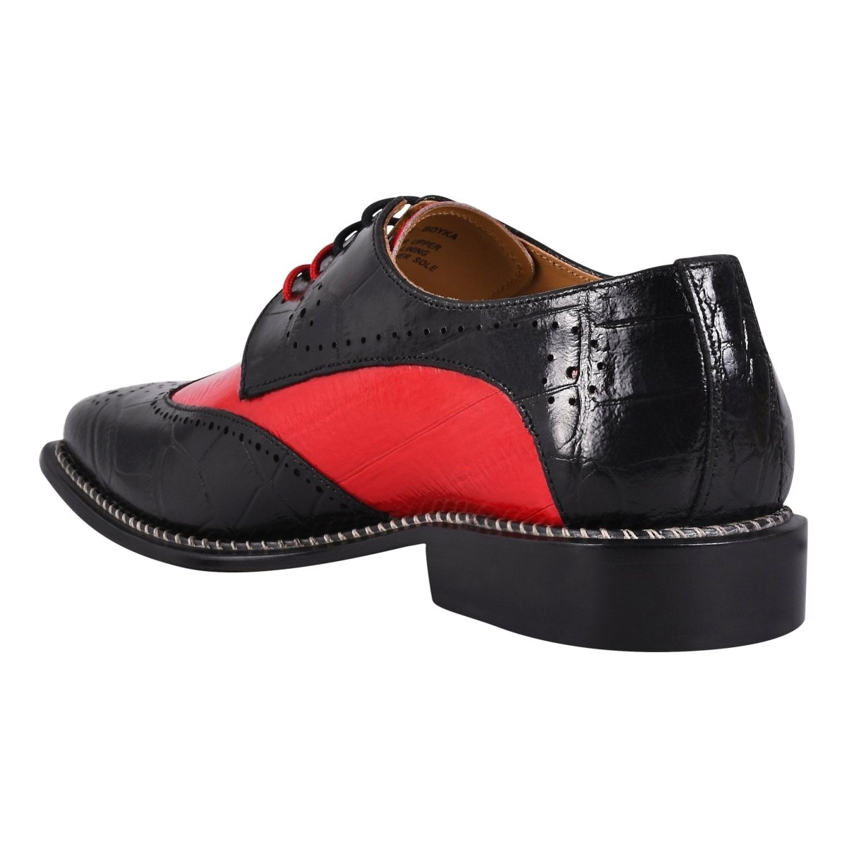 Liberty Zeno Boyka Leather Red Bottom Oxford Style Dress Shoes