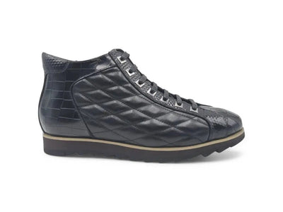 Carrucci Shoes Brand Embossed Alligator Calfskin Hi Top KB62613E