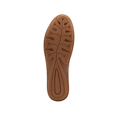 Spring Step Brandal White peep-toe flat, outsole view on white