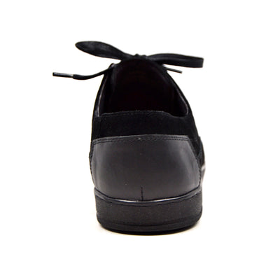 British Walkers Bristol Men's Vintage Black Leather and Suede Lace Up Shoes view 10