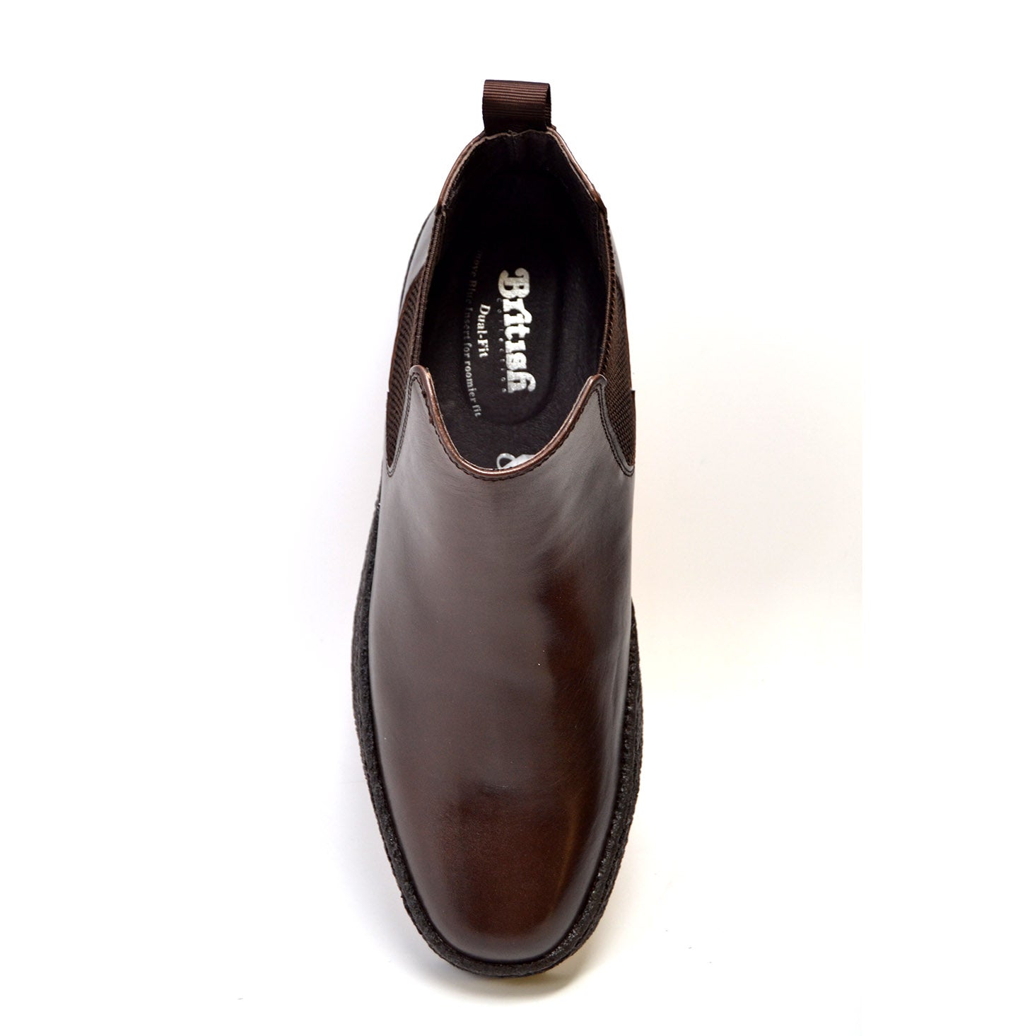 British Walkers Playboy Soho Men's Limited Edition Brown Leather Slip On Shoes view 6