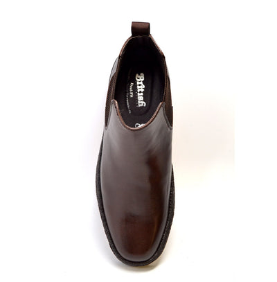 British Walkers Playboy Soho Men's Limited Edition Brown Leather Slip On Shoes view 6