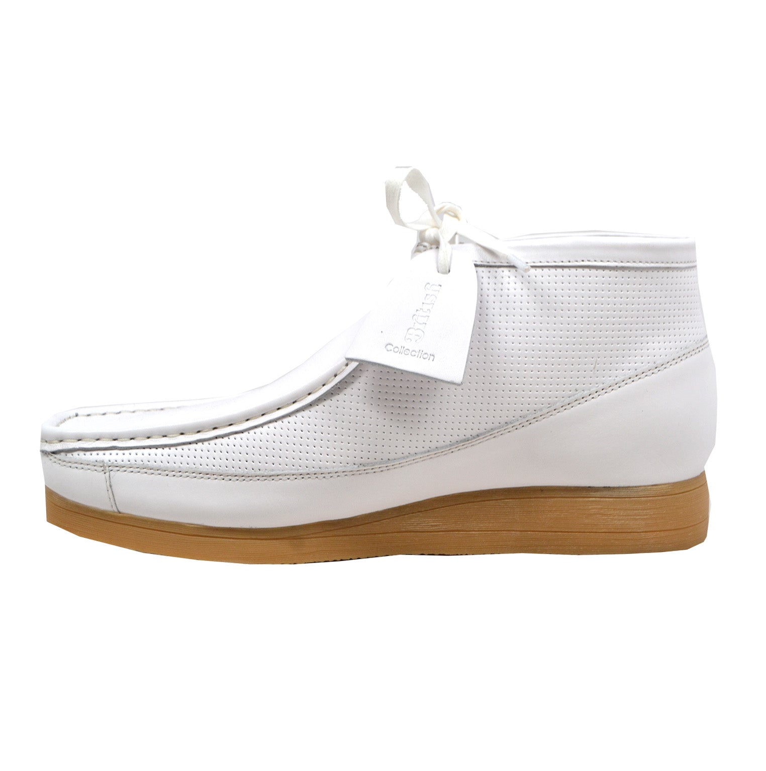 British Walkers White Affair Men's All White Leather Shoes view 24