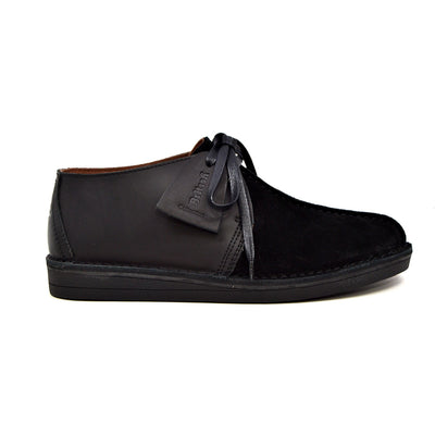 British Walkers Kingston Men's Black and Grey Split Toe Leather and Suede Lace Up Shoes view 10