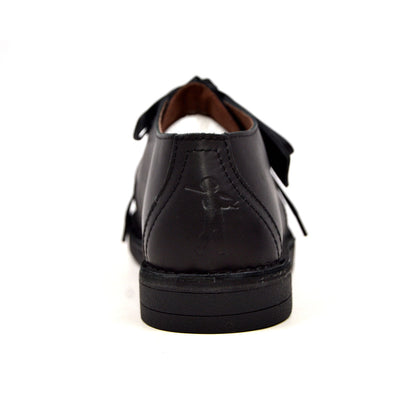 British Walkers Kingston Men's Black and Grey Split Toe Leather and Suede Lace Up Shoes view 11