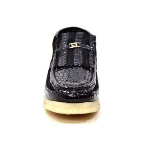 British Walkers Apollo Croc Men’s Black Crocodile Leather & Suede Chukka Boots – Handcrafted Limited Edition Statement of Exotic Power and Modern British Luxury