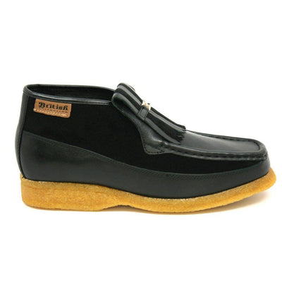 British Walkers Apollo Leather and Suede Men’s Slip On Chukka Boots