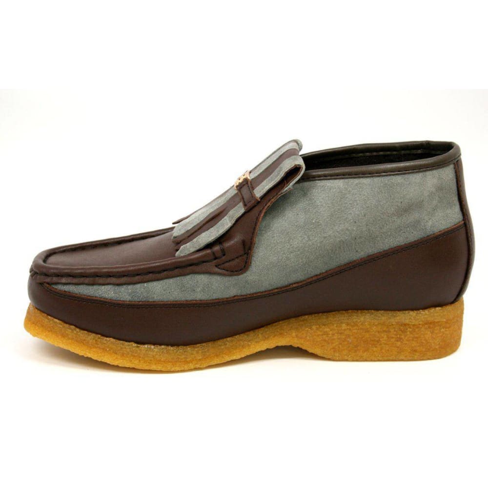 British Walkers Apollo Leather and Suede Men’s Slip On Chukka Boots