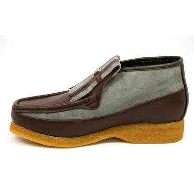 British Walkers Apollo Leather and Suede Men’s Slip On Chukka Boots