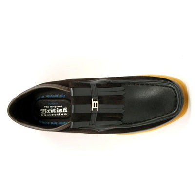 British Walkers Apollo Leather and Suede Men’s Slip On Chukka Boots