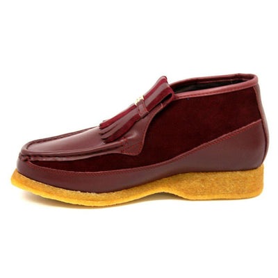 British Walkers Apollo Leather and Suede Men’s Slip On Chukka Boots