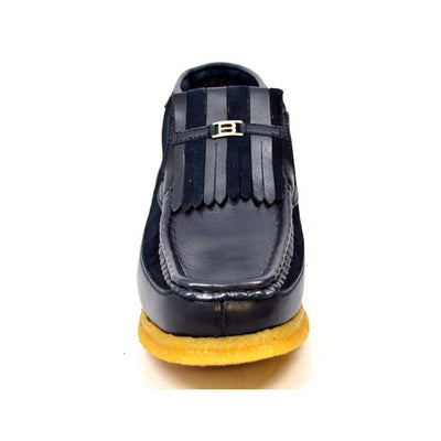 British Walkers Apollo Leather and Suede Men’s Slip On Chukka Boots