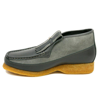 British Walkers Apollo Leather and Suede Men’s Slip On Chukka Boots