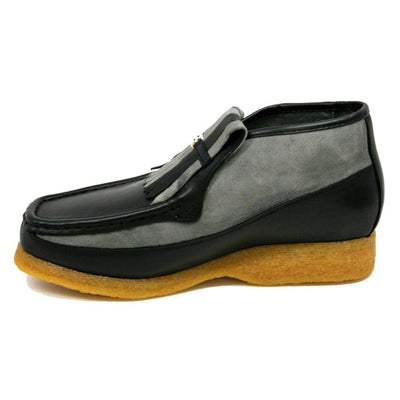 British Walkers Apollo Leather and Suede Men’s Slip On Chukka Boots
