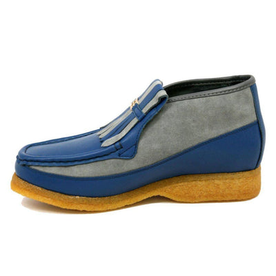 British Walkers Apollo Leather and Suede Men’s Slip On Chukka Boots