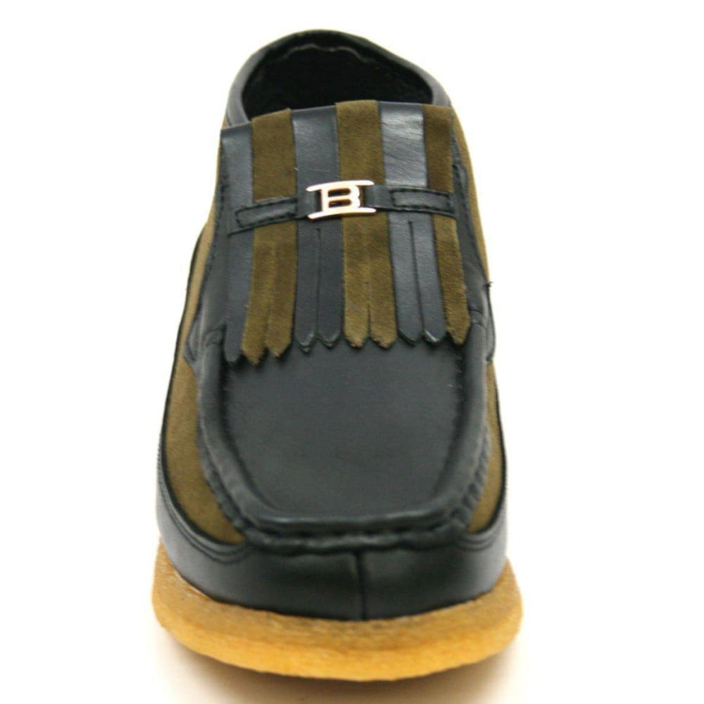 British Walkers Apollo Leather and Suede Men’s Slip On Chukka Boots