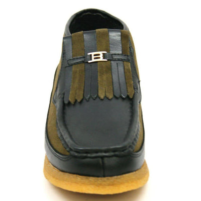 British Walkers Apollo Leather and Suede Men’s Slip On Chukka Boots