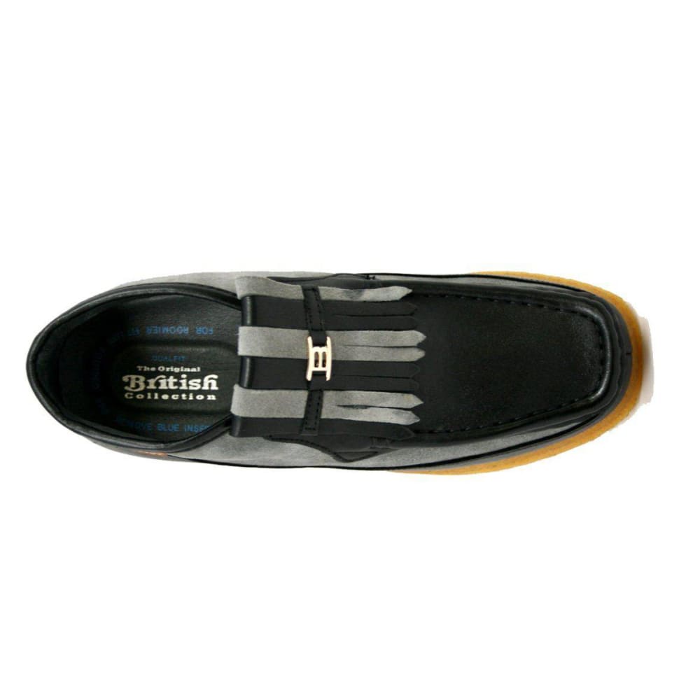 British Walkers Apollo Leather and Suede Men’s Slip On Chukka Boots
