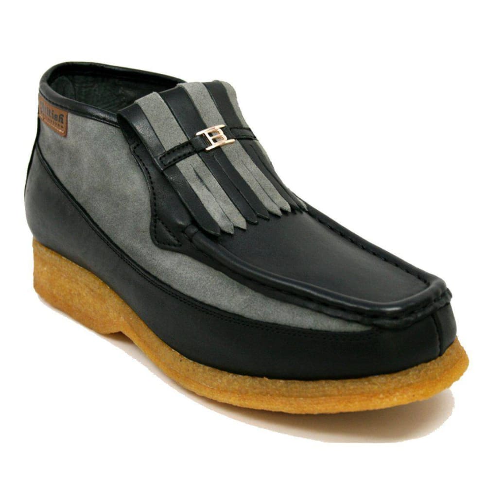 British Walkers Apollo Leather and Suede Men’s Slip On Chukka Boots