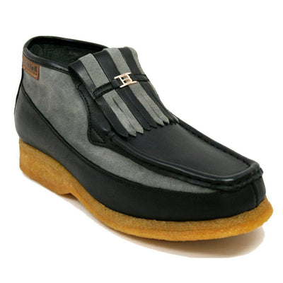 British Walkers Apollo Leather and Suede Men’s Slip On Chukka Boots