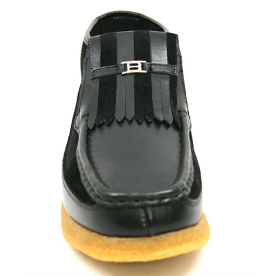British Walkers Apollo Leather and Suede Men’s Slip On Chukka Boots