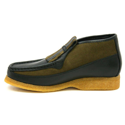 British Walkers Apollo Leather and Suede Men’s Slip On Chukka Boots
