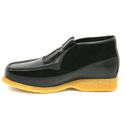 British Walkers Apollo Leather and Suede Men’s Slip On Chukka Boots