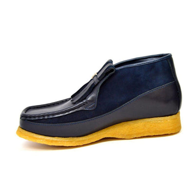 British Walkers Apollo Leather and Suede Men’s Slip On Chukka Boots