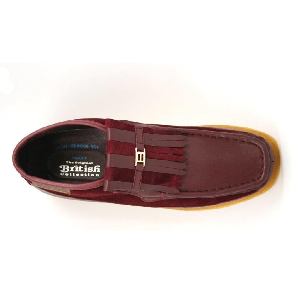 British Walkers Apollo Leather and Suede Men’s Slip On Chukka Boots