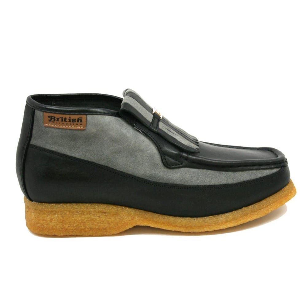 British Walkers Apollo Leather and Suede Men’s Slip On Chukka Boots
