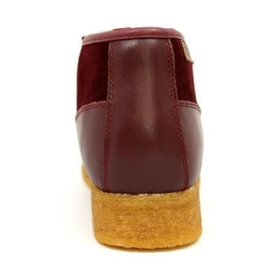 British Walkers Apollo Men’s Burgundy Leather & Suede SlipOn Boots – Handcrafted CrepeSole Blend of Rich Color, Modern Style, and British Craftsmanship