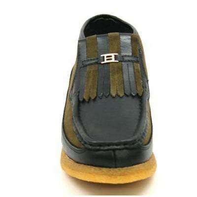 British Walkers Apollo Men’s Green Leather & Suede SlipOn Boots – Handcrafted CrepeSole Expression of Modern British Style