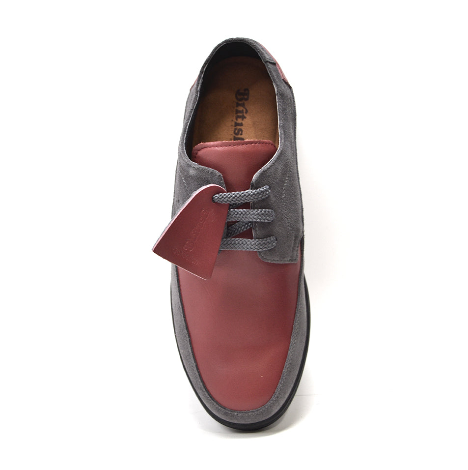 British Walkers Bristol Men's Vintage Black Leather and Suede Lace Up Shoes view 23