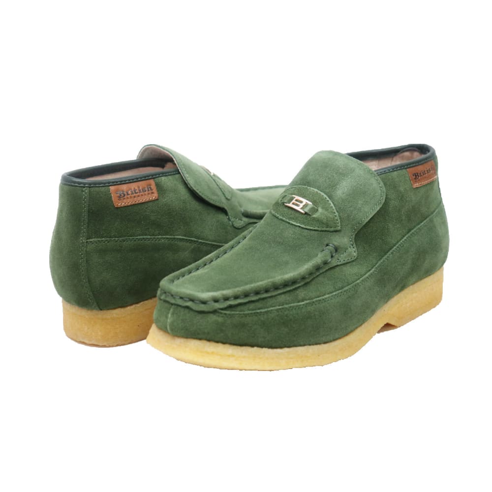British Walkers BWB Men's Suede Slip On Chukka Boots with Crepe Sole Handcrafted Comfort and Classic Urban Style