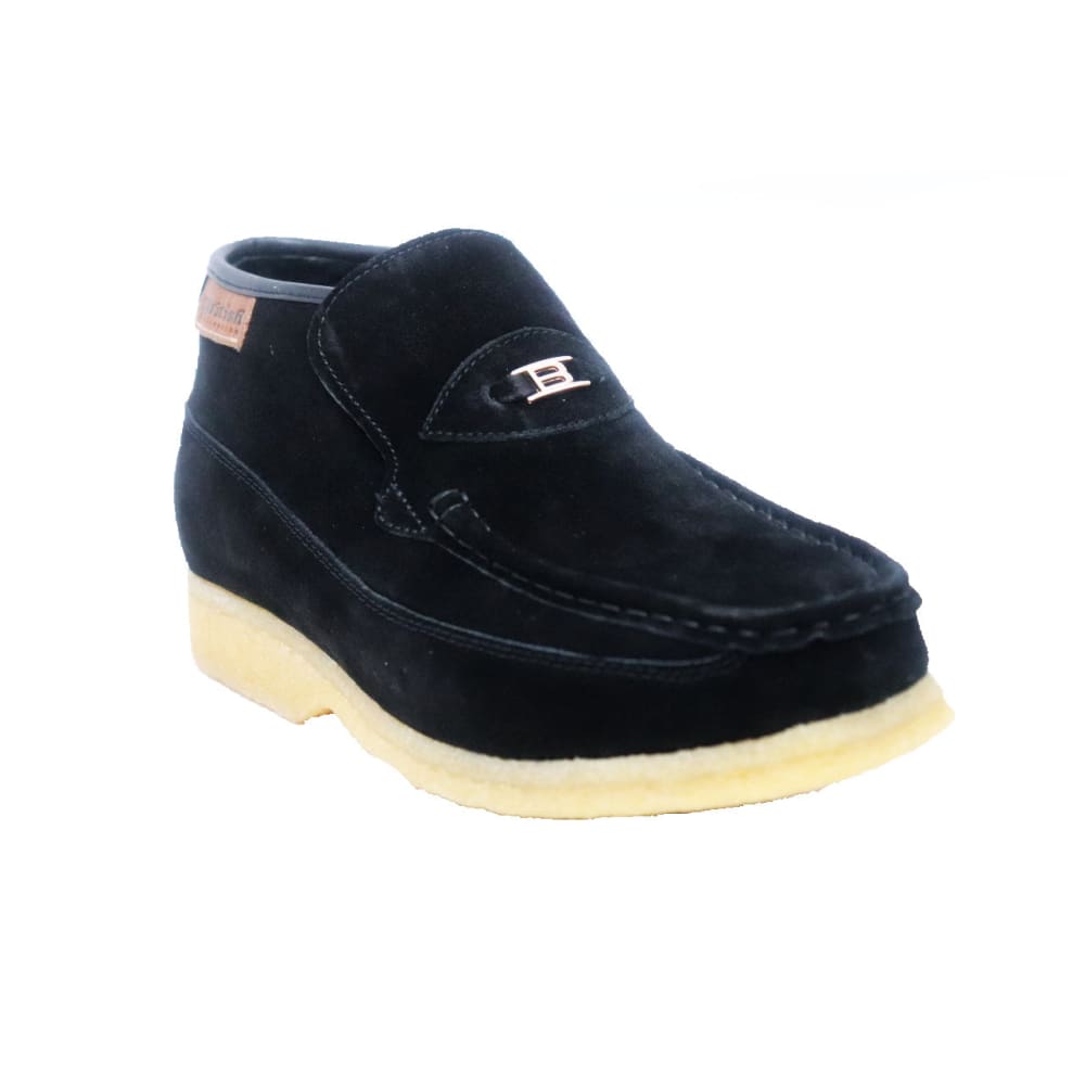 British Walkers BWB Men's Suede Slip On Chukka Boots with Crepe Sole Handcrafted Comfort and Classic Urban Style