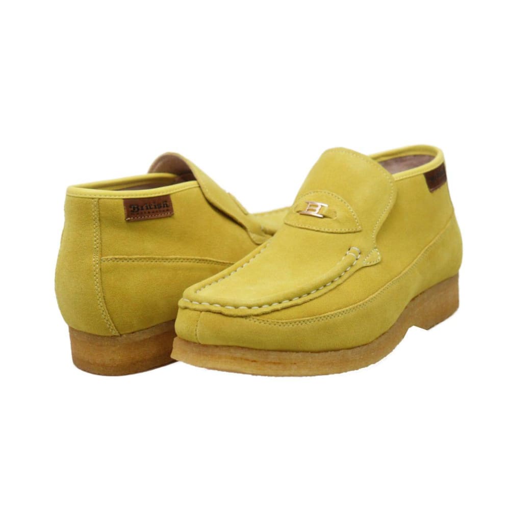 British Walkers BWB Men's Suede Slip On Chukka Boots with Crepe Sole Handcrafted Comfort and Classic Urban Style