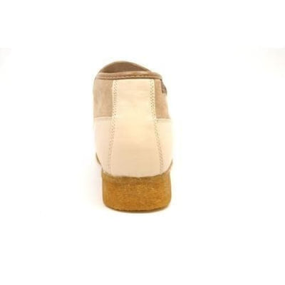 British Walkers Classic Men's Beige Leather and Suede Slip On Ankle Boots