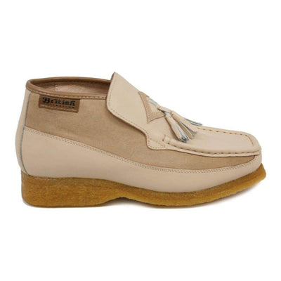 British Walkers Classic Men's Leather and Suede Slip On Crepe Sole Chukka Boots